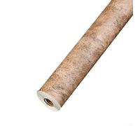 Industrial-Style Diatom Mud Texture Wallpaper, PVC Embossed 3D Moisture-Proof Wall Decal, 0.53 x 9.5 m, Retro Solid Colour(brown)