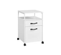 Industrial Style File Cabinet, White