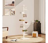 Industrial Style Green Metal Bookshelf, 9-Tier Rotating Book Tower, Vertical Standing Bookcase for Living Room, Bedroom, Office, Space-Saving Storage Solution