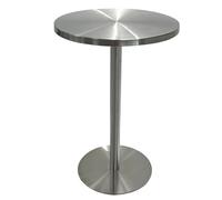 Industrial Style Metal Accent Table Petite Stainless Steel Coffee Table Multifunctional Bedside Table for Living Room Bedroom Balcony (Color: B)