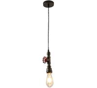 Industrial Style Single Head chandelier Retro Nostalgia Pendant Lights V-intage Metal Water Pipe Ceiling Lamps Fixtures