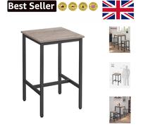 Industrial Style Square Breakfast Bar Table - Heavy-Duty, Space-Saving Design