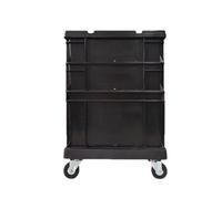 Industrial Style Storage Box - Metal Storage Trunk, Stackable Bin Organizer | Heavy Duty Tool Storage With Handles, Large Capacity Bearing Utility Case, Storage Box
