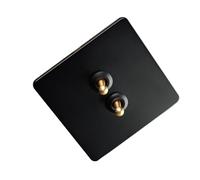 Industrial Styles Brass Toggle Switches Panel 86 Type Flame-resist Construction Wall SwitchING For Hotel Factory Setting Industrial Switches Plate