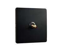 Industrial Styles Brass Toggle Switches Panel 86 Type Flame-resist Construction Wall SwitchING For Hotel Factory Setting Hotel Toggle Switches