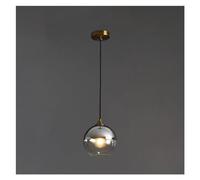 Industrial Suspension Glass Pendant Light Dome Fixture Smoke Gray Amber Farmhouse Island Hanging V-intage Chandeliers,Pendant Lighting Ceiling