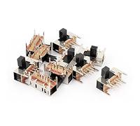 industrial switch 10 Pcs Outlets & Accessories 3 Position DPDT 6 Pin PCB Panel Mount Mini Micro Outlet Switches Slide Switch