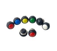 industrial switch 10pcs Two Pins 12mm DIY Reset Small-Sized Push Button Switch Momentary Electrical Power Horn Switches (Color : Red)
