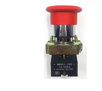 industrial switch 1pc NC NO Momentary Latching 22mm Red Mushroom Emergency Stop Push Button Switch 600V 10A NP2-BE101 Equipment Lift Elevat (Color : Nc, Size : RESET)