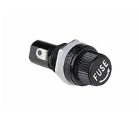 industrial switch 1pcs 5 * 20mm 10A250V Fuse+Black Insurance Tube Socket Fuse Holder for