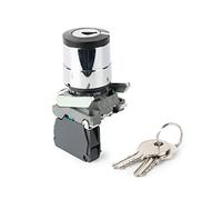 industrial switch 1Pcs XB4/XB5 Push Button Switch Self-Lock Key Electronic 2 Position 3 Position Selector Switch with 2 Keys (Color : Xb4 Bg33 3position)