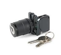 industrial switch 1Pcs XB5-AG21 XB5 Series 2 Position Self-Lock Maintained Latching Rotary Selector Switch with Key (Size : XB5-AG21 1NO)