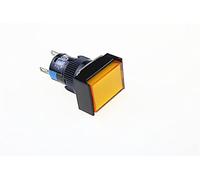 industrial switch 2 Pcs Orange Rectangle Cap AC 110V 5A SPDT 5 Pins Push Button Switch replacement parts