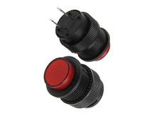 industrial switch 2 Pcs Switches x Red 2 Pin SPST N/O Off- Momentary Push Button Switch 3A Pushbutton Switches 250V AC