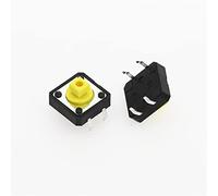 industrial switch 20Pcs 12x12x7.3 Mm Tactile Switches Yellow Square Push Button Tact Switch 12 * 12 * 7.3 Mm Micro Switch (Color : 2)