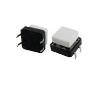 industrial switch 20pcs Momentary Tactile Push Button Switch 12x12mm x 8mm 4 Pin DIP W Cap