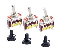 industrial switch 3Pcs Univeral Heavy Duty 3 Terminals SPDT ON/ON 20A 125VAC 2 Position Rocker Toggle Switch