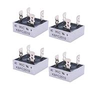 industrial switch 4Pcs 1000V 25A AC to DC Wave Single Phase Metal Housing Bridge Rectifier
