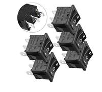 industrial switch AC 250V Switches 6A 125V 10A SPDT ON-Off-ON 3 Position 3pole Mini Rocker Foot Switches Switches 4Pcs