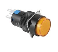 industrial switch DC 24V Control Electrical Orange Round Cap Lamp Panel Mount 5 Pins Push Button Switch replacement parts