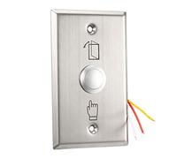 industrial switch Door Release Button Push to Exit Resettable NO/NC/COM Switch for Access Control Panel 115mm x 70mm 36V 3A Stainless Steel