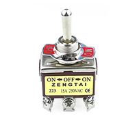 industrial switch E-TAN223 instantaneous self Reset Toggle Switch in 3 bit 6PIN 250VAC 15A Rocker Switch 1PCS Brown
