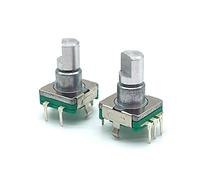 industrial switch EC11 Encoder Switch with Push Button Switch 30 Position Rotary Encoder Code Switch 5pin Plug-in Type 12.5mm Half Shaft 5Pcs car (Color : 15mm Plum Shaft)
