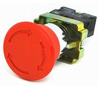 industrial switch Emergency Stop Metal Button Switch Emergency Stop Mushroom Head Rotation Reset Normally Closed XB2-BS542C ZB2