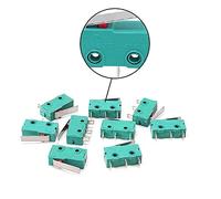 industrial switch Limit Switch 10pcs 20pcs 5A 250V-10T85μ KW4-3Z-3 Mini Micro Limit Switch 3Pin N/O N/C KW4 3D Printer Parts replacement parts (Color : Silver, Size : 10pcs)