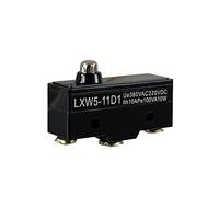 industrial switch Limit Switch LXW5-11D1 Travel Button Micro Limit Switch 3 Screw Terminals Short Spring Plunger 10A 380VAC 220VDC (Color : Silver, Size : 1pc)