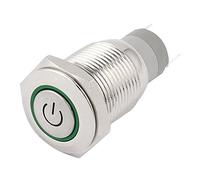 industrial switch Metal LED Lamp SPDT Momentary On/Off Pushbutton Switch, 16mm