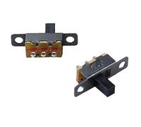 industrial switch Micro Switch 10pcs/lot 3 Pin 2 Position Black Mini Size SPDT Slide Switches On-Off PCB DIY Material Electrical Tools Solder Lug SS12F15G