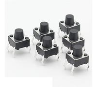 industrial switch Micro Switch 50pcs/lot 6x6x6.3MM 4PIN G89 Tactile Tact Push Button Micro Switch Direct Plug-in Self-Reset DIP Top Copper