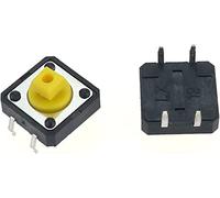 industrial switch Micro Switches 500pcs PCB Tactile Switches 4 pin Yellow Square SMD Mini Push Button Tact Switch 12 * 12 * 7.3 mm 4pin Micro Switch (Color : B22)
