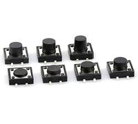 industrial switch Micro Switches 50pcs SMT SMD 12 * 12 * 4.3/5/6/7/8/9/10/12MM Touch Button Micro Switch 12x12 (Color : 12x12x6mm)