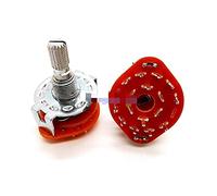 industrial switch microswitch 1pc RS25 Shaft Panel Mount 2P5T Band Rotary Switch Selector 2 Pole 5 Position 20MM Plum Shaft