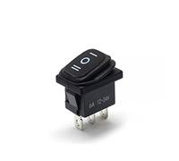 industrial switch microswitch KCD1 12v 220v 30A Waterproof 3pins Toggle Switch Illuminated Latching 4pins on Off on Emergency Marine Rocker Switch (Color : On-off-on)