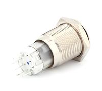 industrial switch Push Switch, 16mm Metal Power Symbol Latching Switch 12V Waterproof for Modification replacement parts