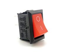 industrial switch Rocker Switch 1/5 Pcs Mini Rocker Switch KCD1,ON/Off,Electrical Equipment,2Pin,2 Position,15 * 21mm,6A 250VAC/10A 125VAC,Red,Black,White,NO LED (Color : Black.red 2pin, Size : 1pcs