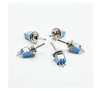 industrial switch Rocker Switch 10pcs/5pcs Shook Head 3 pins 2position Micro Rocker Switch Gear SMTS 102 6A125V AC Toggle Switch (Color : 5pcs)