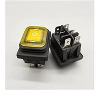 industrial switch Rocker Switch 1pcs Kcd4-203 20A / 250VAC 30x22 Waterproof Rocker Switch 6-pin DPDT on Off on 12V 220V red Green LED Light Rocker Switch (Color : Red, Size : 12V) replacement parts (