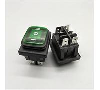 industrial switch Rocker Switch 1pcs Kcd4-203 20A / 250VAC 30x22 Waterproof Rocker Switch 6-pin DPDT on Off on 12V 220V red Green LED Light Rocker Switch replacement parts (Color : Green, Size : 12V