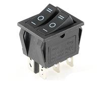 industrial switch Rocker Switch 1PCS KCD8 6PIN 16A 250V 20A 125V Double Light Switch Rocker Switch Waterproof ON-Off KCD6 Boat Power Switch (Color : B-3d6p)