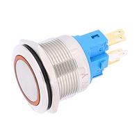 industrial switch Shopping Spree Practical 6-Pin Button, Push Button Switch, Industry Offices Factory for Home replacement parts (Color : Orange)