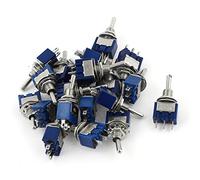 industrial switch SPDT ON-Off-ON 3 Pin Latch Miniature Toggle Switch 20pcs AC125V 6A replacement parts