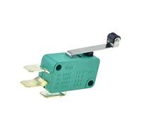 industrial switch Toggle Switches Micro Limit Switches 16A 250V 125V NO+NC+COM 6.3mm 3 Pins SPDT Micro Switch 28mm 52mm Arc Roller Lever Touch Switch Microswitch (Color : Long Roller Lever-p)