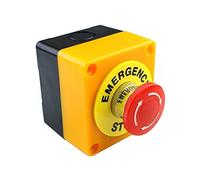 industrial switch XB2-BS142 XB2-BS442 XB2-BS542 1NC Key Emergency Stop Rotary Push Button Switch 2 Position Locking 22mm Mushroom Head Button (Color : One Color)