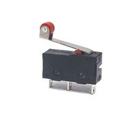 Industrial Switches 10 pcs/lot KW11 Curved Handle 250V 5A Metal Micro Switch Bouton Push Button(Pulley)