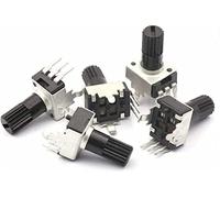 Industrial Switches 100PCS/LOT RV09 Vertical Adjustable Potentiometer 1K 2K 5k 10K 20K 50K 100K 1M 0932 9 Type 3pin Seal Potentiometer Switches Resistor elements (Size : 50K Ohm)