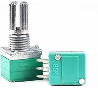 Industrial Switches 10pcs RK097 Potentiometer RK097N 5K 10K 20K 50K 100K 500K B5K with Switch Audio 3pin Shaft 15mm Amplifier Sealing Potentiometer Switches Electromechanical components (Size : 5K Oh